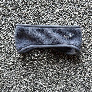 Nike Gray Fleece Headband - Small/Medium Size, Cold Weather Training